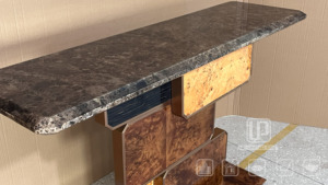 Luxury Marble <b>Console</b> <b>Table</b> Shaped Structure Entryway <b>Table</b> Italian Style Entrance Side Decor <b>Table</b> Set 068 Luxury Marble Consol - Product Image 4