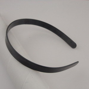 <span class=keywords><strong>Serre</strong></span>-têtes en plastique blanc et noir de 14 mm à surface plate sans dents pour accessoires capillaires DIY pour femmes, cerceaux à cheveux simples - Product Image 4