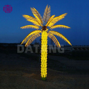 Sturdy Led Coconut Palm <b>Tree</b> <b>Light</b> Attractive Tropical Decor For Backyard Hotel Outdoor Party Illumination For Sale - Product Image 5