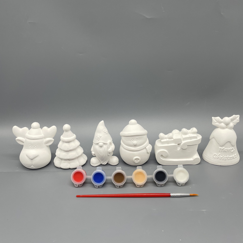 Santa Shape Plaster Art Kit for