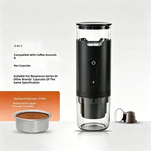 Machine à expresso portable la plus vendue, mini <span class=keywords><strong>cafetière</strong></span> chauffante, filtre à pression manuel, pot à café en poudre, <span class=keywords><strong>petite</strong></span> capsule 51 mm - Product Image 3
