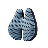 Coussin de siège orthopédique en mousse à mémoire de forme à récupération lente, tissé en forme de U, matelassé, soulagement de la pression, pour longues périodes assises, thérapeutique, pour siège de voiture