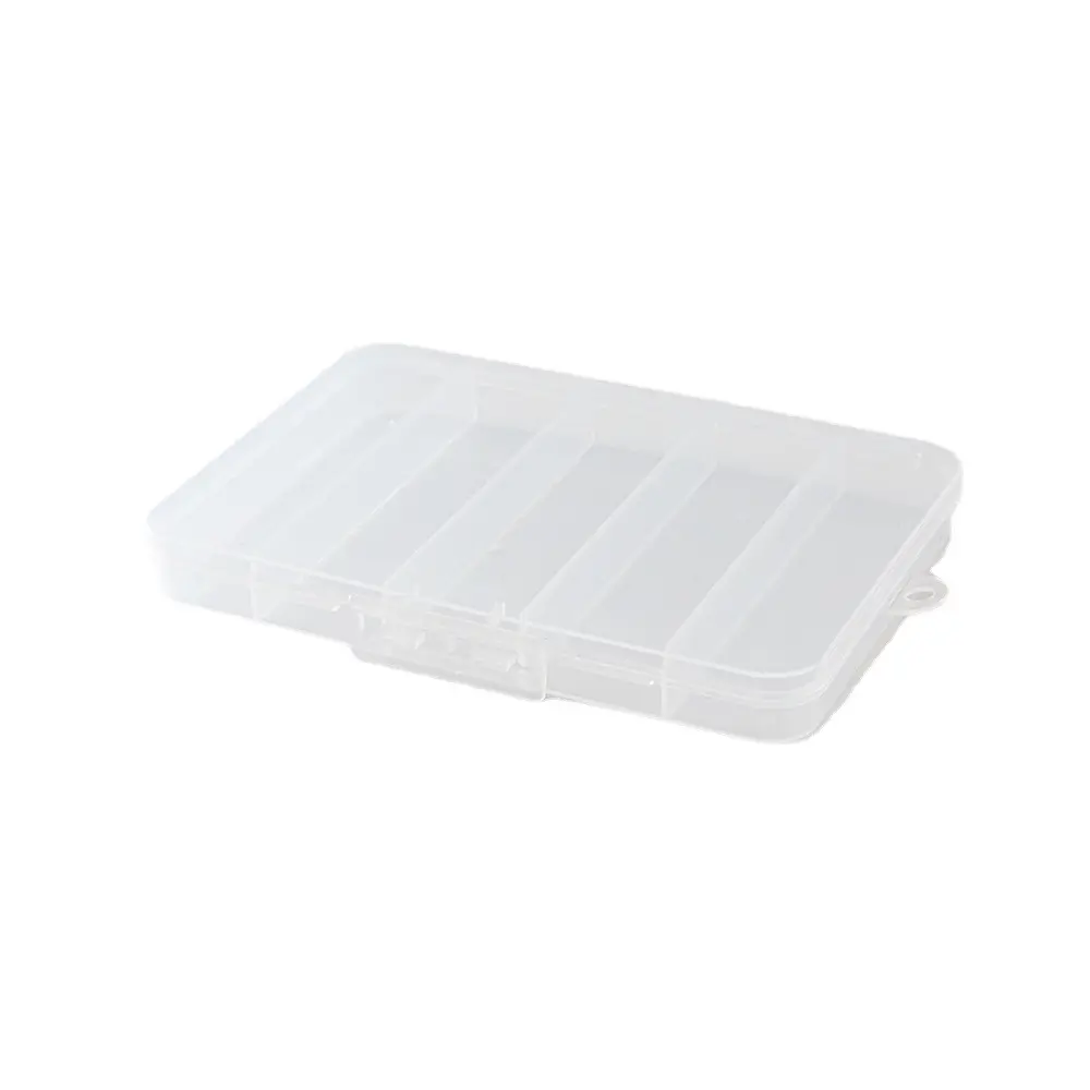 5 Compartimentos Limpar Gaveta Organizador De Plástico PP Box Pequeno Recipiente De Plástico Armazenamento Bin Transparente Jóias Recipiente Casos