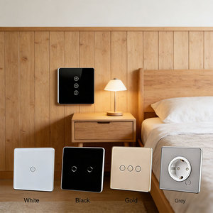 Tuya แอปสวิตช์หรี่ไฟแบบสัมผัส lwifi อัจฉริยะ, แอปพลิเคชั่นไฟจับเวลาไร้สายควบคุมระยะไกลด้วย <span class=keywords><strong>Alexa</strong></span> Google homife <span class=keywords><strong>E</strong></span> 220V 110V - Product Image 1