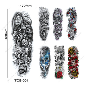 Grande <span class=keywords><strong>taille</strong></span> bras complet corps tatouages temporaires Sexy à la mode étanche autocollants de tatouage personnalisés pour adulte - Product Image 2