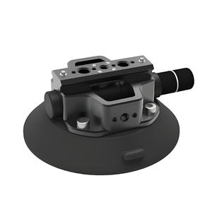 Moy-004-NATO पेशेवर एल्यूमीनियम मिश्र धातु + सिलिकॉन कार कैमरा सक्शन कप माउंट 4.5 60 किलोग्राम सक्शन बल काले और चांदी - Product Image 4