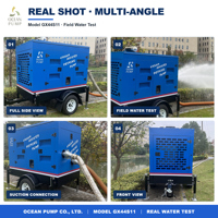 Pompa Limbah Diesel GX44S11 Tipe Trailer Kabin Kedap Suara, Self-Priming, Bebas Pra-Irigasi, dan Dapat Mengangkut Limbah Padat