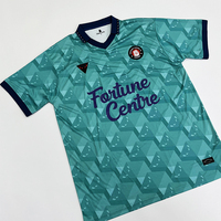Maillots de football personnalisés en gros, tailles plus, style rétro, respirants, 100 % polyester, impression numérique, modèle unisexe