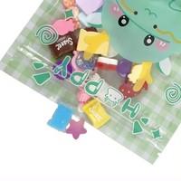 Sacs ziplock en mylar cosmétiques refermables réutilisables transparents sur le devant avec trois côtés imprimés personnalisés