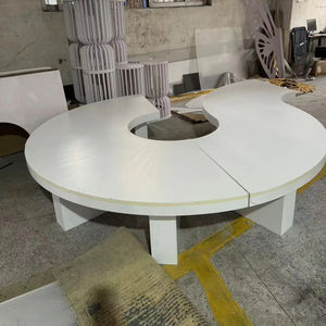 Custom Design Modern <b>White</b> PP Plastic Round Snake-Shaped Table and <b>Chair</b> Party Furniture Set - Product Image 2