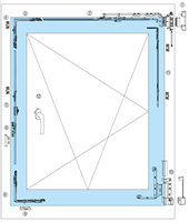Ventana de PVC de Alta Calidad con Doble Acristalamiento y Diseño de Ahorro Energético, Ventana de PVC Impermeable, Ventana Corredera Doble de PVC