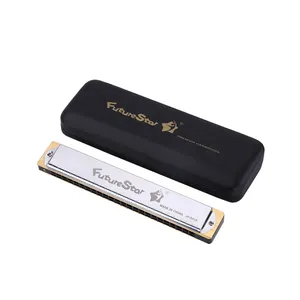 professional harmonica 24 hole tremolo harmonica copper plate harmonica for music playing