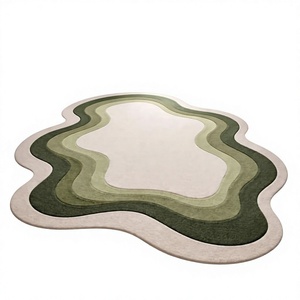 Premium Quality Geometric Hand Tufted <b>Wool</b>/Viscose Blend /Beige PET Friendly Non-Slip Carpet at Low Price INDIAN TEXTILES H/L - Product Image 1
