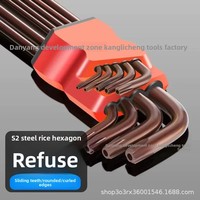 Grosir S2 kelas industri Torx t-type Bintang kunci Set baja paduan soket segi enam dalam pengukuran metrik kuningan antik