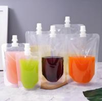 50ml 100ml 150ml Transparent Stand up bec boisson soja lait sac étanche jus liquide poche avec buse d'aspiration