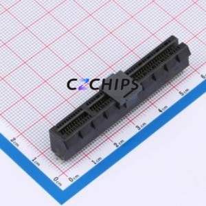 X1618WVS-98-9TV15 PCI/PCIe Connector SMD,P=1mm Connector PCI-E x8 98P 76P Vertical Mount - Product Image 1