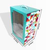 Scatola di Imballaggio in Cartone Ondulato per Giocattoli con Design Personalizzato, Manico in Plastica e Finestra in PVC