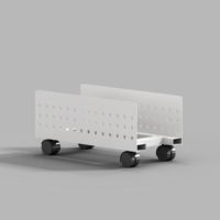 Support mobile pour ordinateur de bureau avec roulettes