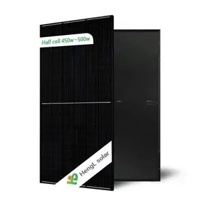 Chinese Manufacturer European Stock Rotterdam Warehouse PNG 380w 455w 410w Full Black Solar Panels