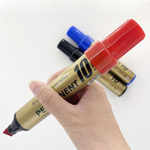 Best Buy Surwin Punta de cincel Jumbo no tóxica Marcador <span class=keywords><strong>permanente</strong></span> impermeable 10mm Ancho de escritura Varios colores para uso escolar y oficina - Product Image 1