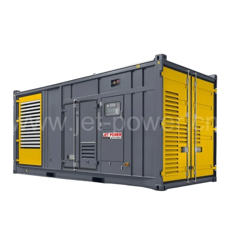 Conjunto de generador diésel, contenedor tipo 500kw 1mw 2mw