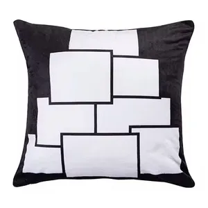 Amazon Top Sale Polyester Panel Plush Throw Sublimation Pillow Cover Blankprinted Logo Custom Design On Pillow Cover