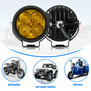 Luz Antiniebla para Motocicleta de 105W, 4 Lentes, Impermeable, con Destello Amarillo, para Motocicletas 4x4, Faro LED con Interruptor y Cableado - Product Image 5