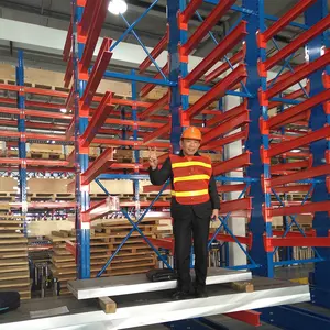 Sistema de armazenamento do armazém personalizado, venda quente do oem de aço estrutural i feixe cantilever rack de alta utilização do espaço para o armazenamento de tubulação