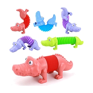 Jouet crocodile extensible à presser, jouet sensoriel anti-stress, tube pop crocodile pour enfants, cadeau de fête, jouet alligator - Product Image 1