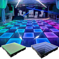 Dalles de Piste de Danse LED Magnétiques Interactives Tactiles avec Capteur de Lumière à Effet Infini Intelligent pour Mariages, Événements et Soirées