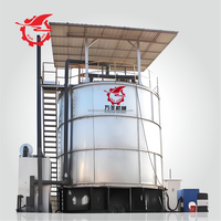 Système de traitement du fumier de poulet à capacité de 100 m³, machine de fermentation automatique à commande PLC et entraînement motorisé