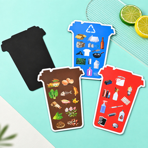 Aimant de réfrigérateur publicitaire en PVC, design personnalisé, détails en relief colorés, toucher doux, avec support magnétique, pour projets environnementaux - Product Image 1