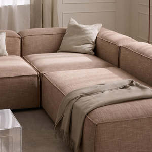 Divano Angolare Modulare in Tessuto, 4 Posti, Design Moderno <span class=keywords><strong>e</strong></span> Minimalista a Forma di L, <span class=keywords><strong>Arredamento</strong></span> Morbido per Casa, Adatto per Appartamenti, Hotel <span class=keywords><strong>e</strong></span> Ville - Product Image 3