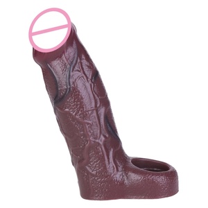 Funda realista SXXY sin cortes para pene, extensor de pene, anillo para pene, funda para agrandamiento de pene masculino, cubierta para pene, juguetes sexuales - Product Image 5