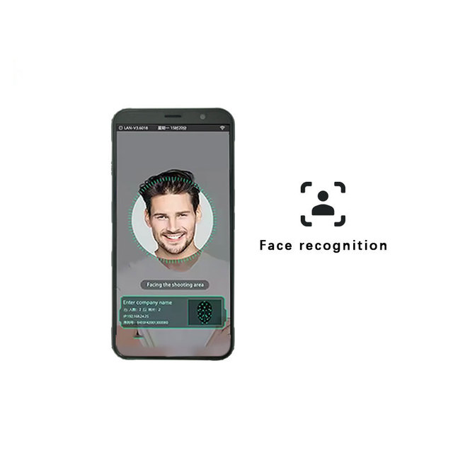 5 Inches Android Biometric Handheld Terminal with Face Recognition RFID Reader for Mobile Time Attendance, Access Control