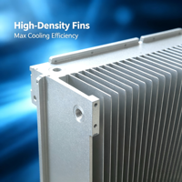 Dissipateur thermique en aluminium extrudé usiné CNC professionnel pour le refroidissement des processeurs de serveur et des infrastructures de télécommunications