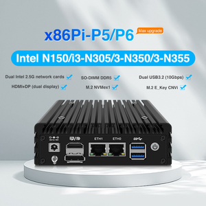 Mini PC Topton P5 P6 Max sin Ventilador, Intel Twin Lake 3-N355 N350 N150, 2 Puertos LAN de 2.5G, 6 Puertos USB, HDMI+DP, Firewall, Nano PC X86 - Product Image 3