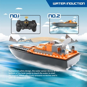 Flytec V101 4 In 1 RC Ship Building Block Boat 2.4G STEM <b>Remote</b> <b>Control</b> Battleship Cruiser <b>Toy</b> For Kids Pool Gift - Product Image 5