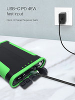 Nouvelle arrivée, batterie externe portable de 48 000 mAh pour l'extérieur, sortie prise allume-cigare 12 V, accepte les commandes OEM, station d'alimentation, recharge rapide avec prise