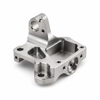 Support de montage usiné sur mesure en aluminium et acier inoxydable, composant de fraisage et de perçage de précision