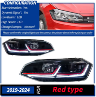 Phare de voiture pour Polo, projecteur LED, lentille de projecteur, 2019-2021 Vento Virtus, signal dynamique DRL, accessoire automobile