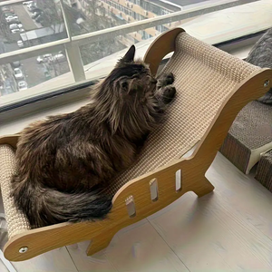 Planche à gratter pour hamac pour chat 2-en-1 OEM ODM Lit pour chat à usage intensif à double fonction Décor élégant Toutes saisons pour animal de compagnie peu encombrant - Product Image 1