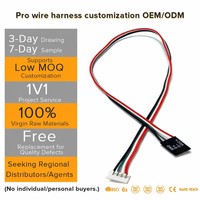 Kabel Harness Nylon Multi-Wire Tahan Suhu Tinggi JST Molex untuk Sistem Kontrol Servo Drive PLC Peralatan Rumah Tangga Elektronik