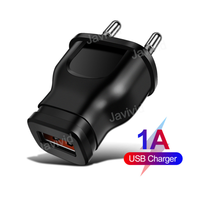 Cargador de adaptador de enchufe pequeño mini USB 1A enchufes de convertidor de estándar americano estándar europeo
