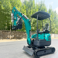 Mini-excavatrice 1,5 tonne 2 tonnes avec moteur Kubota EPA, pour jardin, ferme, usage domestique, mini-excavatrices de 1 tonne, prix des mini-excavatrices sur chenilles