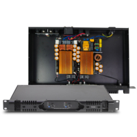 2x666W 1U 2 Kanallı Dijital Güç Amplifikatörü 8 Ohm D Sınıfı Raf Montajlı Köprülenebilir Stereo Profesyonel Sahne DJ KTV Kulüp Parti PA Sistemi