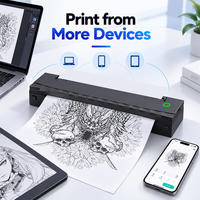 Imprimante thermique portable Jiuyin D80 pour pochoirs de tatouage, 2600 mAh, 203 dpi, sans fil, format papier A4/B5/A5, stock SDK, garantie 1 an