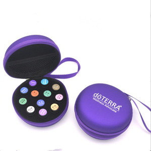 Estuche de transporte de aceite esencial de cuero PU Estuche portátil de viaje para 12 botellas Bolsa de almacenamiento de aceite esencial EVA - Product Image 6