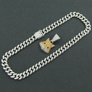 2026 Hot Selling Cute <b>Style</b> Little Fox <b>Head</b> Pendant Necklace Personalized Simple Design Men's Necklaces Wholesale Jewelry Trendy - Product Image 3