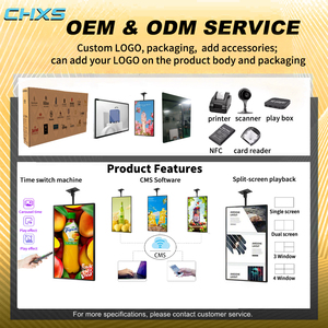 หน้าจอแสดงผลดิจิตอล LCD แบบบางพิเศษ ขนาด 32 43 49 55 นิ้ว สำหรับติดผนัง/แขวน  หน้าจอสัมผัสสำหรับโฆษณาในร่ม - Product Image 4